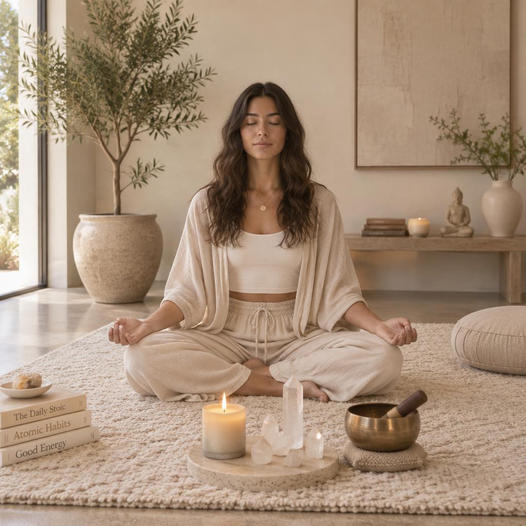 Arte da experiência Om Meditation